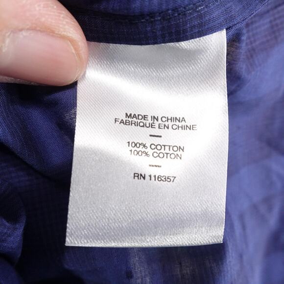 Zachary Prell Shirt Mens XL Blue Short Sleeve Button Front Cotton Plaid Casual - Picture 8 of 9